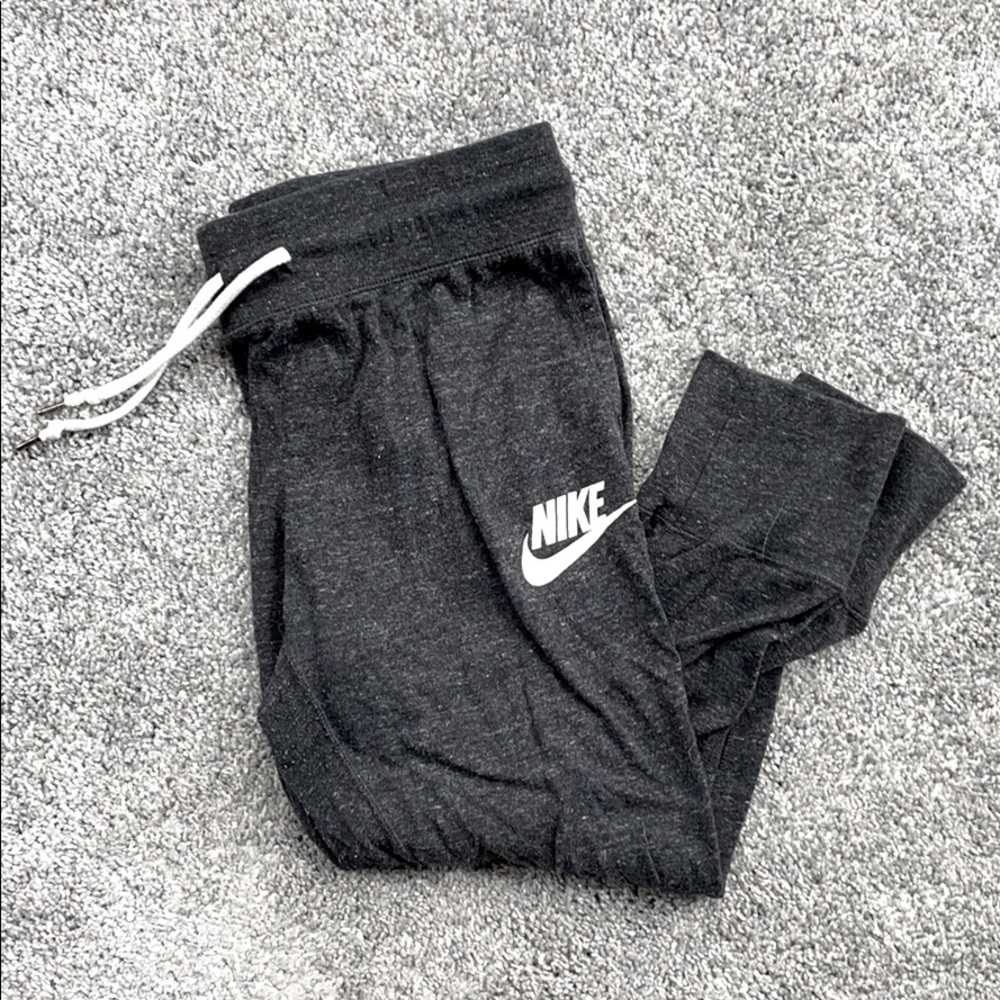 Dark Gray Nike Crop Sweatpants